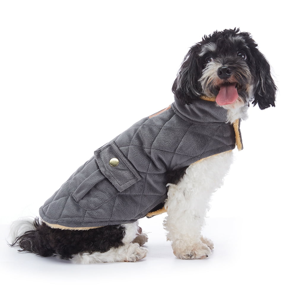 Dog Winter Coat, Dog Fleece Jacket Dog Vest with Pockets Windproof Cold