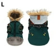 thumbnail image 1 of Dog Winter Coat with Harness Built In Waterproof Dog Jacket with Zipper and Fleece Lining Reflective Cold Weather Coat for Small Medium Large Dogs Windproof Snowsuit for Outdoor Use, 1 of 8