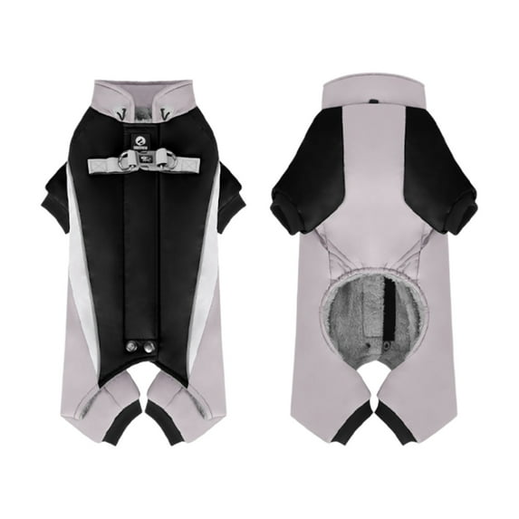 Dog Winter Coat Pet Warm Jacket,Adjustable Waterproof 4 Legs Pet Jumpsuit with D-Ring & Reflective Strips for Small to Large Dogs (Multiple colors)