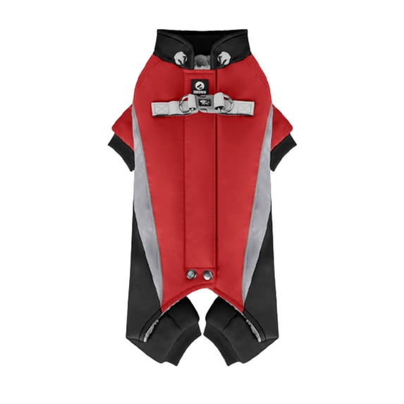 Dog Winter Coat Pet Warm Jacket,Adjustable Waterproof 4 Legs Pet Jumpsuit with D-Ring & Reflective Strips for Small to Large Dogs