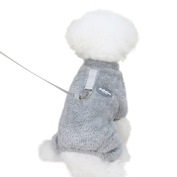 Dog Winter Fleece Four-Legged Jumpsuit Dog Pullover Sweater Warm Pet Dog Clothes for Puppy Small Dogs Cat Chihuahua Boy Girl