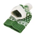 thumbnail image 1 of Dog Winter Hat Scarf Set Knitted Pet Christmas Warm Accessories, Cozy Neck Ear Warmer Hood for Small Medium Large Cats Dogs, Holiday Party Photo Outfit Cold Weather Gear L, 1 of 5