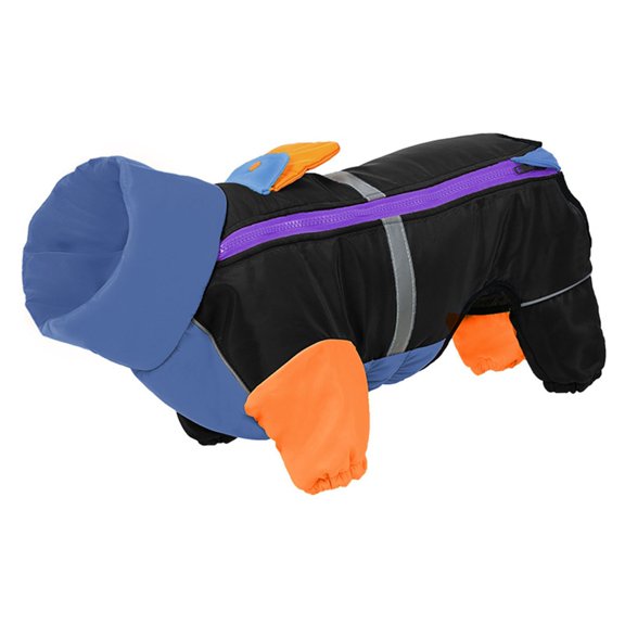Dog Winter Jackets Colorful Pattern Reflective Dog Cotton Padded Coat Outdoor Walking Wear For Small to Large Breeds