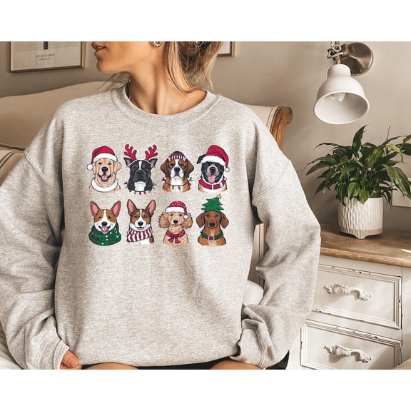 Dog Winter Sweatshirt, Dog Owner Winter Shirt, Winter Crewneck Sweater, Dog Lover, Sweater, New Year Shirt, Tee207 Sweatshirt All Size S-5XL