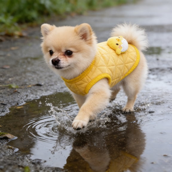 Dog Winter Vest, Thermal Sleeveless Pet Coat Warm Easy Wear Windproof Jacket Comfortable Fit Two Leg Design, for Small Dogs Puppies Cats Rabbits Outdoor Walks Home Use Winter