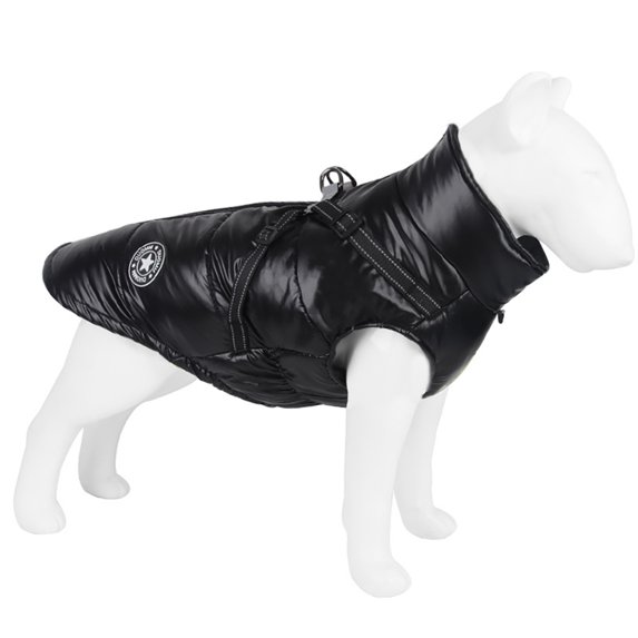 Dog Winter Warm Jacket for Small Medium Dogs Cat ,Cold Weather Coats with Harness,Thickened Paded Dogs Fleece Vest, Waterproof Windproof Dog Snow Jacket Pet Puppy Clothes