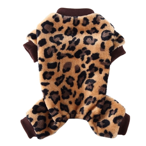 Dog Winter Warm Sweater, og Suit Dog Bodysuit, Winter Indoor Outdoor Pet Warm Clothes,Brown,L