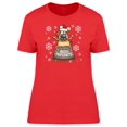 thumbnail image 1 of Dog With Bag Of Presents T-Shirt Women -Image by Shutterstock, Female x-Large, 1 of 2