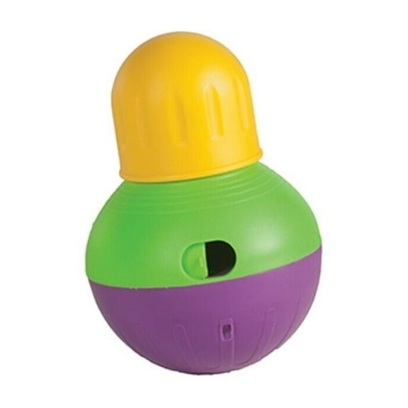 Dog Wobble Toy Extra Tough Durable Treat Dispensing Feeder Choose Size or Set (Small 6.5 Inches)