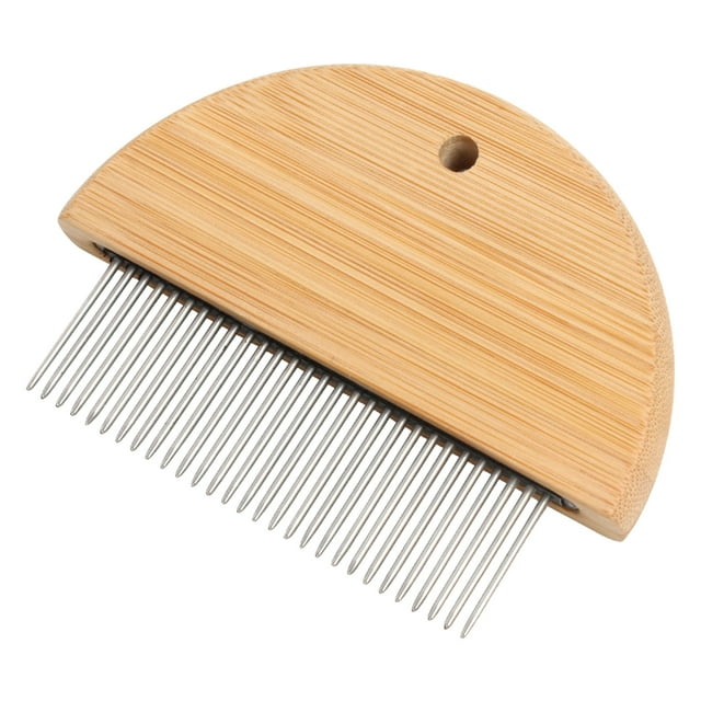 Dog Wood Comb For Remove Flea And Knots With Stainless Steel Teeth Pet