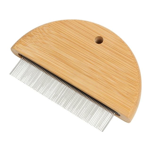 Dog Wood Comb For Remove Flea And Knots With Stainless Steel Teeth Pet