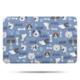 thumbnail image 1 of Dog with Woof and Bark Bathroom Rugs Mat,Non Slip Microfiber Bathroom Rug,Rubber Backing,Soft Bathroom Mats for Bathroom Floor,Tub and Shower,17x27in(43x68cm), 1 of 5