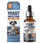 Yeast Infection Treatment for Dogs,Dog Yeast Infection Treatment,Liquid Drops Fast-Absorbing Care for Itchy Paws and Ear Discomfort After Outdoor Walks,60ml