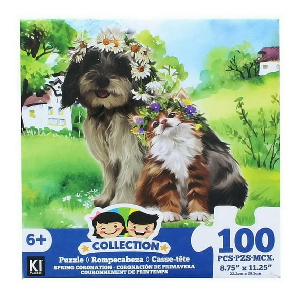 Dog and Cat 100 Piece Juvenile Collection Jigsaw Puzzle