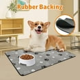 Dog And Cat Bowl Mat For Food And Water Dry Rubber Easy Clean And No