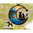 thumbnail image 1 of Dog and Cat Memorial Suncatcher – Pet Remembrance Gift, Sympathy Gifts for Dog Lovers, Light Catcher Window Hanging & Car Accessory, 1 of 4