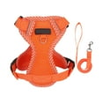 thumbnail image 1 of Dog and Cat Reflective Harness Leash, Breathable Mesh Pet Walking Vest with Safety Strips and 5-Point Security System, Adjustable Comfort Design, 1 of 6