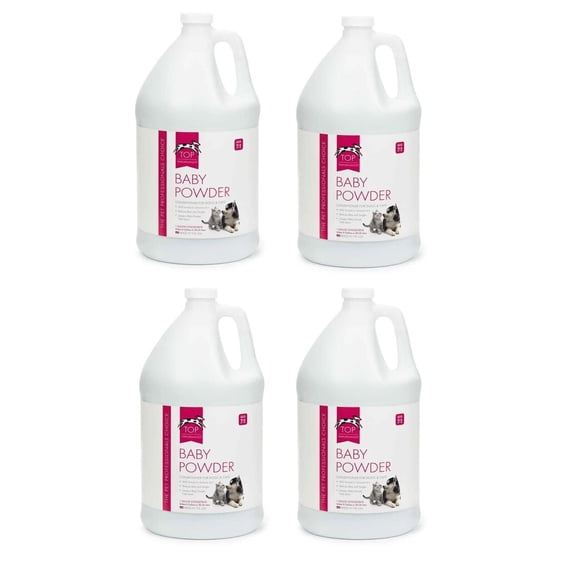 Dog and Cat Shampoo Conditioner Solution 4 Gallon Case Value Packs for Grooming (Baby Powder Conditioner)