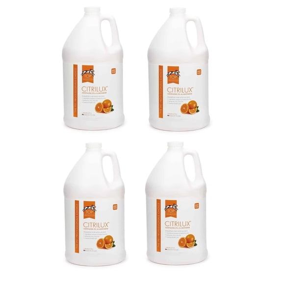 Dog and Cat Shampoo Conditioner Solution 4 Gallon Case Value Packs for Grooming (CitriLux Shampoo)