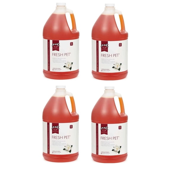 Dog and Cat Shampoo Conditioner Solution 4 Gallon Case Value Packs for Grooming (Fresh Scent Shampoo)