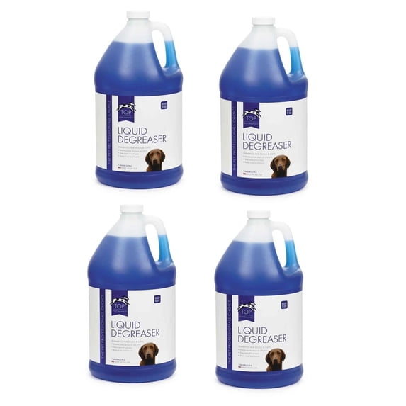 Dog and Cat Shampoo Conditioner Solution 4 Gallon Case Value Packs for Grooming (Liquid Degreaser Shampoo)