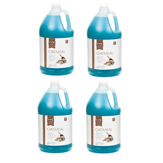 Dog and Cat Shampoo Conditioner Solution 4 Gallon Case Value Packs for Grooming (Oatmeal Shampoo)