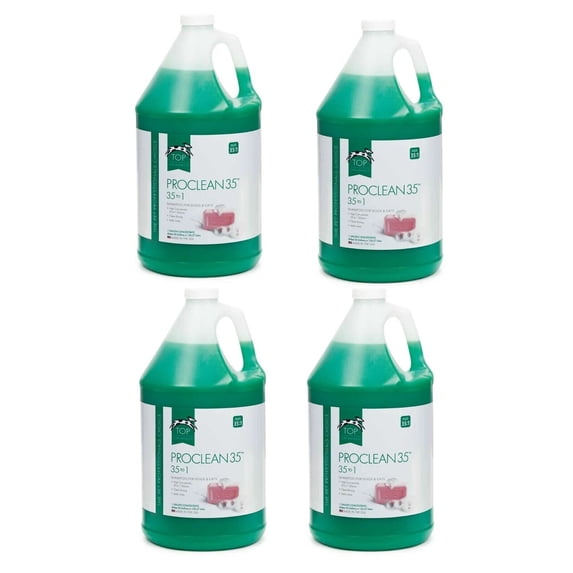 Dog and Cat Shampoo Conditioner Solution 4 Gallon Case Value Packs for Grooming (ProClean 35 Shampoo)