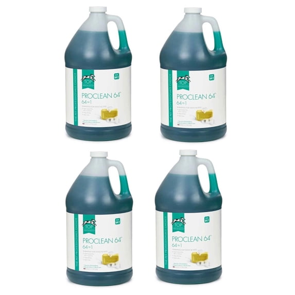 Dog and Cat Shampoo Conditioner Solution 4 Gallon Case Value Packs for Grooming (ProClean 64 Shampoo)