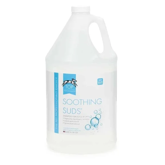 Dog and Cat Shampoo Soothing Calming Suds Gentle Clean Tearless Hypoallergenic (1 Gallon)