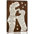thumbnail image 1 of Dog and Girl Vintage Metal Tin Sign Retro Poster Love Dog Wall Art Decor For Home Farmhouse Living Room Wall Decor Gifts For Pet Dog Lover 8x12 Inch, 1 of 10