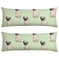 thumbnail image 1 of Dog and Nature Artwork Body Pillow Cover 20x54 - Stretchy Fabric - Invisible Zipper, 1 of 6