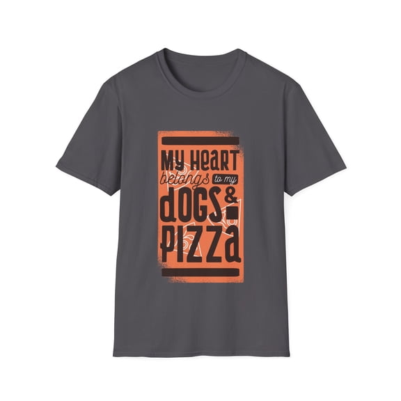 Dog and Pizza Lover Men Women Graphic Novelty Tshirt