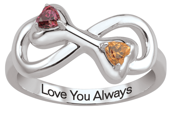 Dog Bone Shaped Sterling Silver Personalized Ring by Jewlster