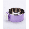 thumbnail image 1 of Dog bowl, removable stainless steel water food feeding bowl cage cup for cats and dogs bird pet, 1 of 7