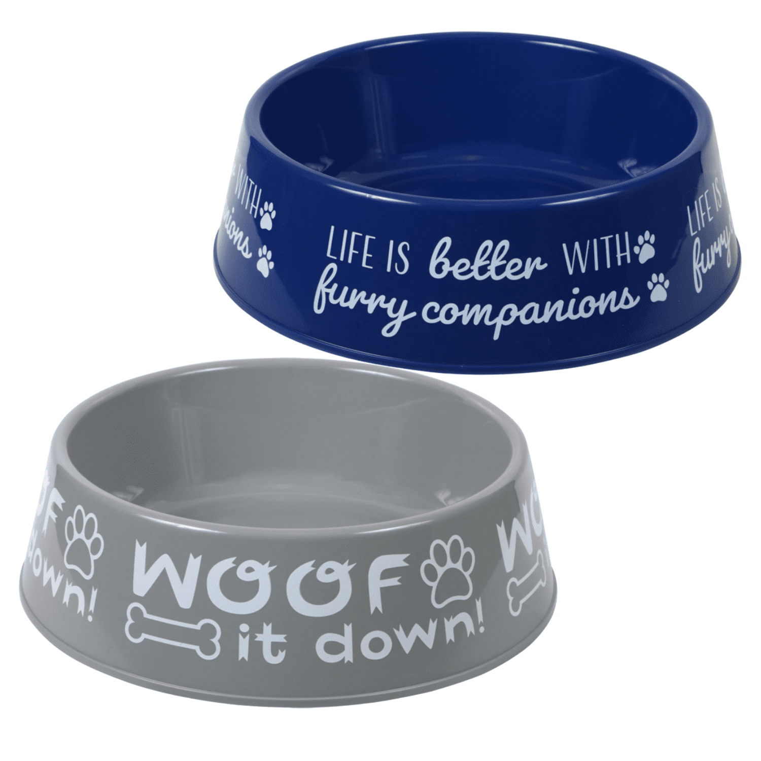 Dog bowls Large Plastic Dog Bowl Puppy bowls 2 Pack Color May Vary Dog Bowl Walmart Business Supplies