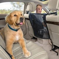 Dog car net gear car grid to keep dogs and animal hair out of the front seat