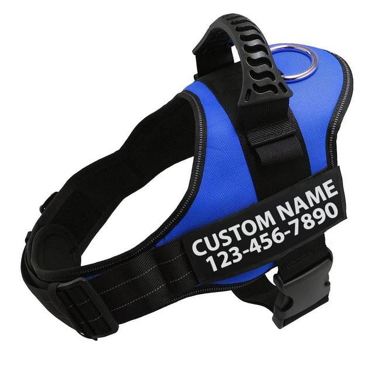 Dog harness Hight quality Nylon Adjustable customize ID dog name For small big dogs vest harness
