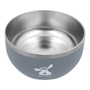 Dog is Good Stainless Steel Dog Bowl, Gray, Medium