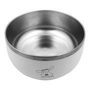 Dog is Good Stainless Steel Dog Bowl, White, Large