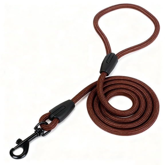 Dog leash line length 47.24in No-Tangle Slip Lead Dog Leash – Padded Double Handle, Reflective Nylon, for Small Dogs