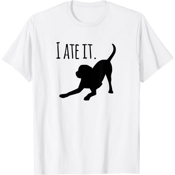 Dog lovers gifts for women "I ate it" Labrador funny dog T-Shirt