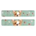 thumbnail image 1 of Dog on Green Background Kitchen Sink Splash Guard, Silicone Sink Faucet Mat Dry Out the Kitchen Bathroom, 1 of 7