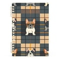 thumbnail image 1 of Dog on Grid Spiral Journal Notebook College Ruled Notebook 8.3" x 5.7" A5 Lined Thick Paper Page, 1 of 6
