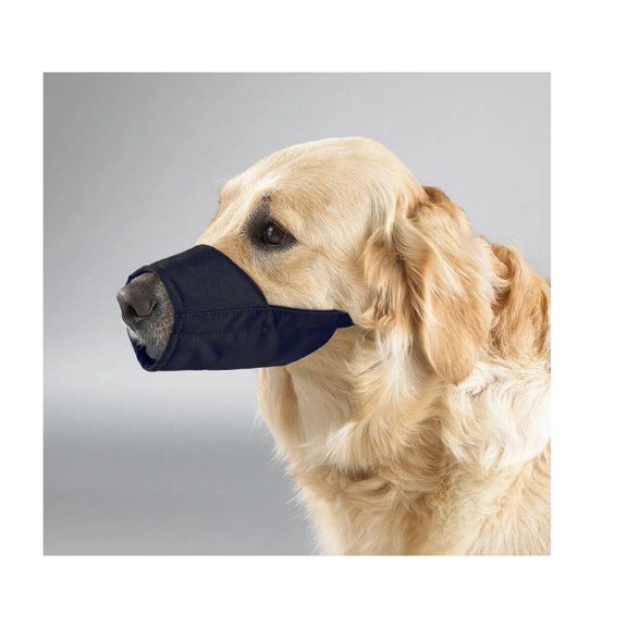 Dog or Cat Black Lined Nylon Muzzle Strong Comfortably Padded 12 Sizes Available (Size 4XL)