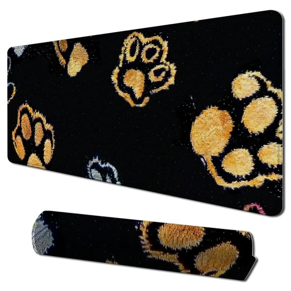 Dog pattern, dog paw pattern, computer mouse pad, waterproof mouse pad 31.5*11.8inch