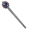thumbnail image 1 of Dog paw prints Silver Lace-Edged Bookmark: Elegant Book Accessory for Readers and Book Lovers, 1 of 5
