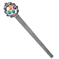 thumbnail image 1 of Dog paw prints Vintage Silver Lace-Edged Bookmark: a Gift for Readers and Book Lovers, 1 of 5