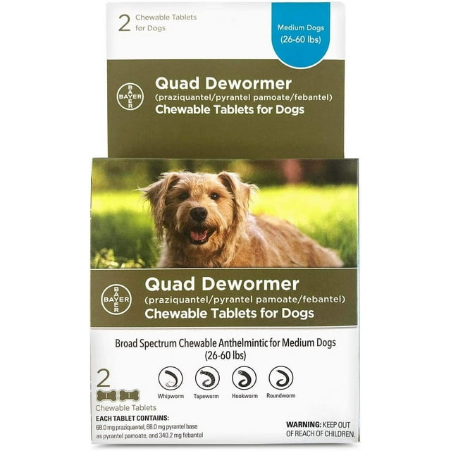Dog quad dewormer