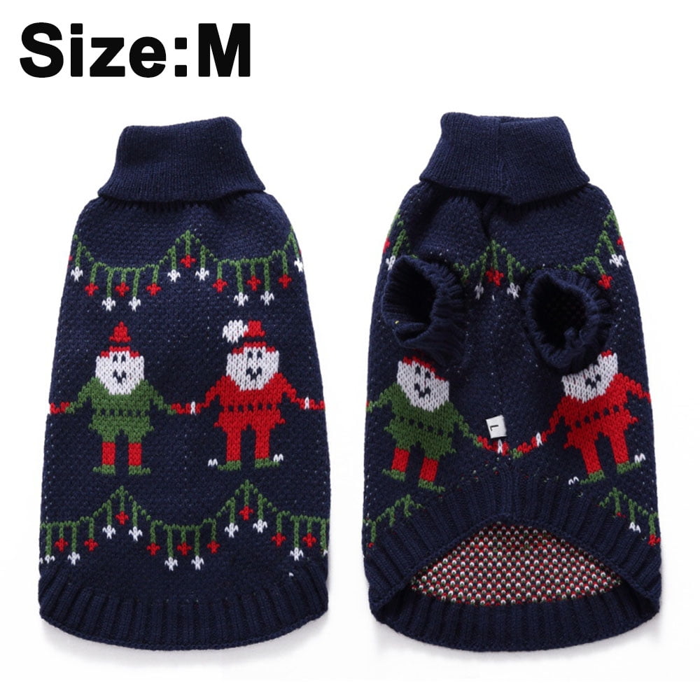 Dog sweater, winter warm dog sweater clothes pet coat clothes puppy sweater sweater small and