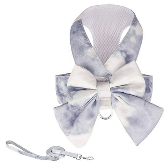 Dog traction rope walking dog rope pet chest back pet back butterfly festival cute color chest strap